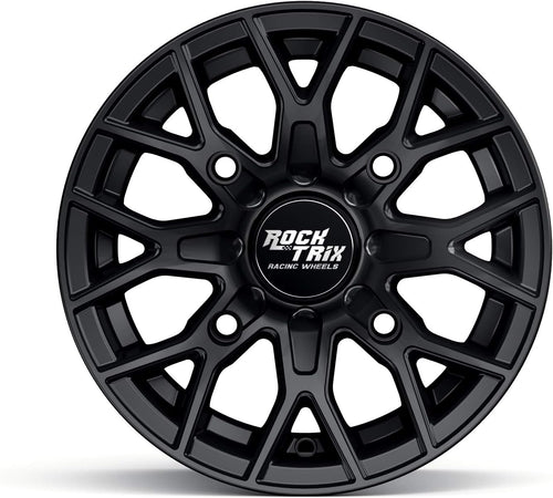 14in ATV Wheel Rim 14x7 Matte Black 4x156 Bolt Pattern 4+3 offset M9718