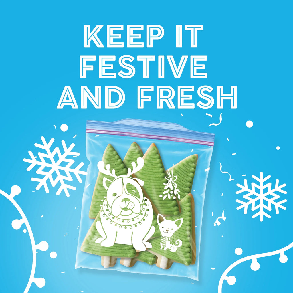 Holiday Freezer Quart Bags, 19 CT D943