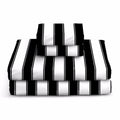 Black and White Striped Sheets L3530