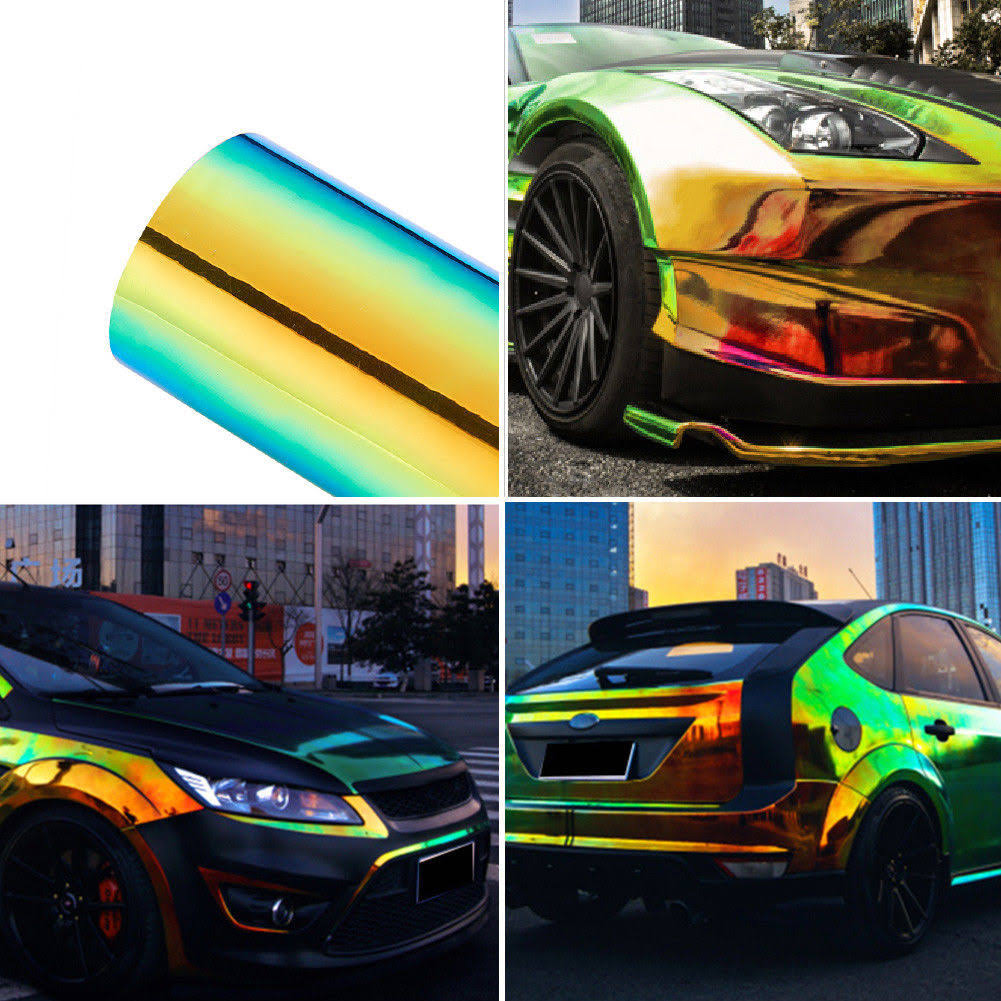 Rainbow Laser Car Body Films Vinyl Wrap Sticker Decal W971