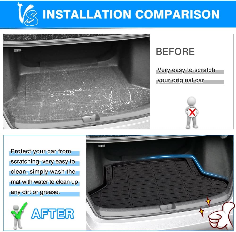 Cargo Liner Trunk Mat for 2022 Honda Civic Sedan All Weather TPE Y92733