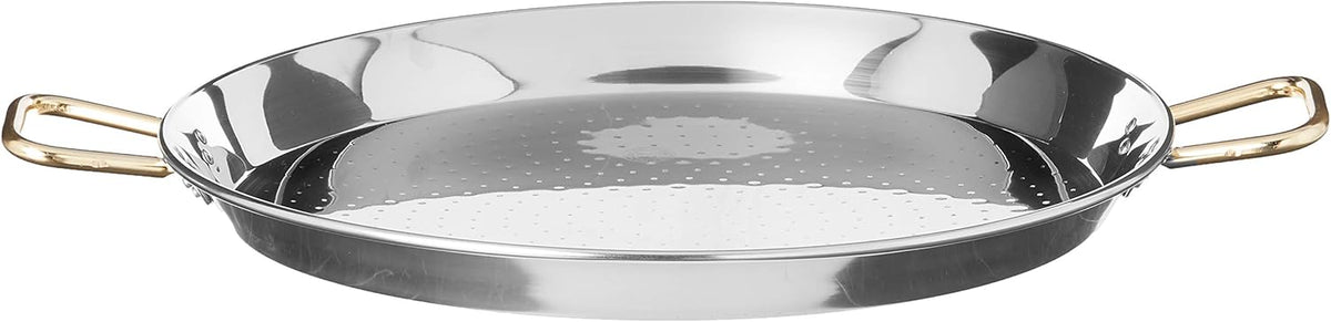 13-Inch Stainless Steel Paella Pan, Pack of 2 D8606