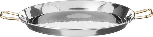 13-Inch Stainless Steel Paella Pan, Pack of 2 D8606