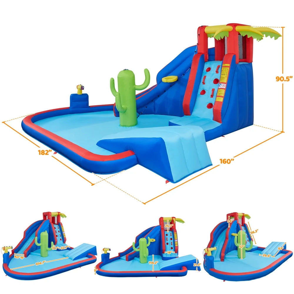 Blue Inflatable Water Slide with Blower K508525