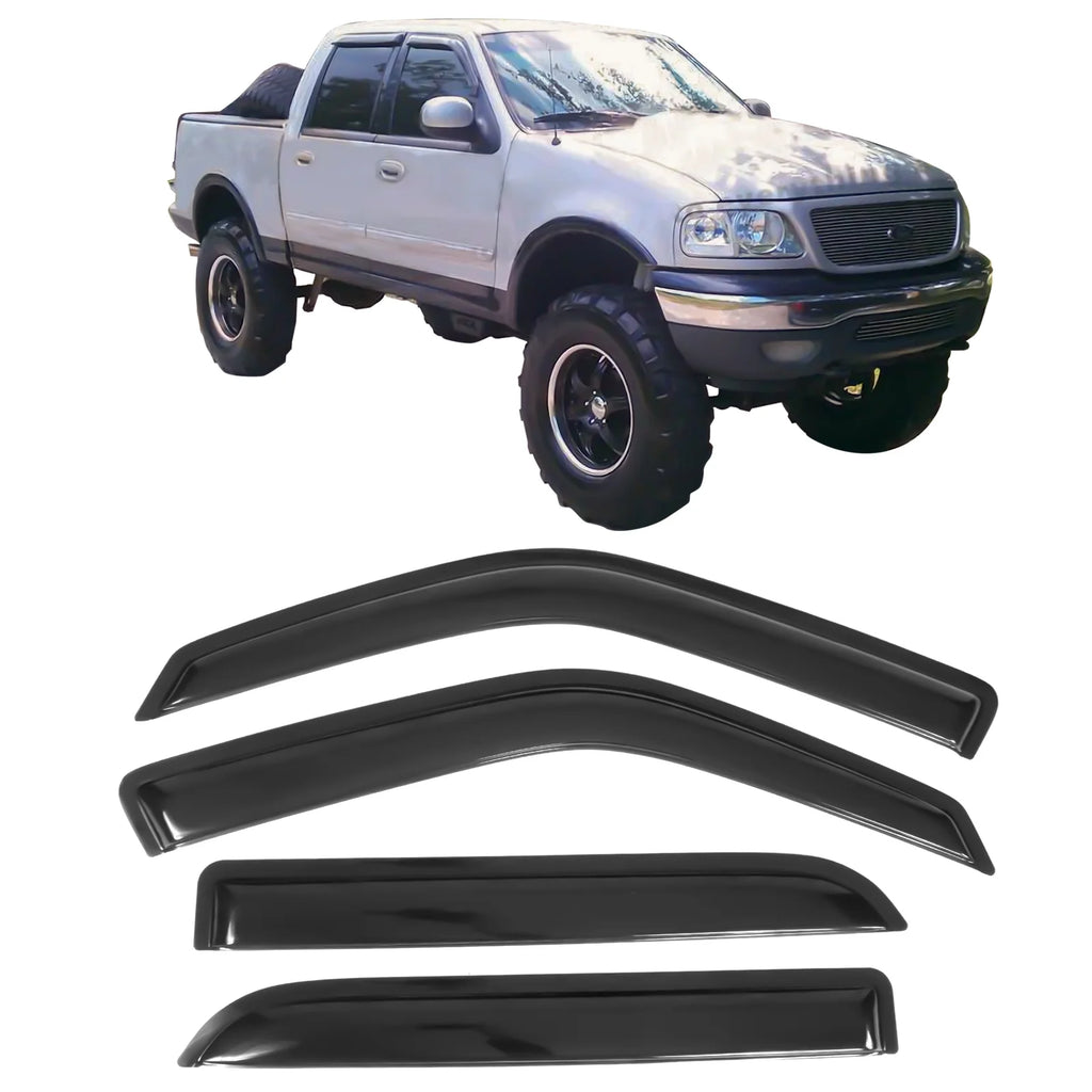 Acrylic Window Visors Vent Deflector Rain Guard 4Pc Set N772187