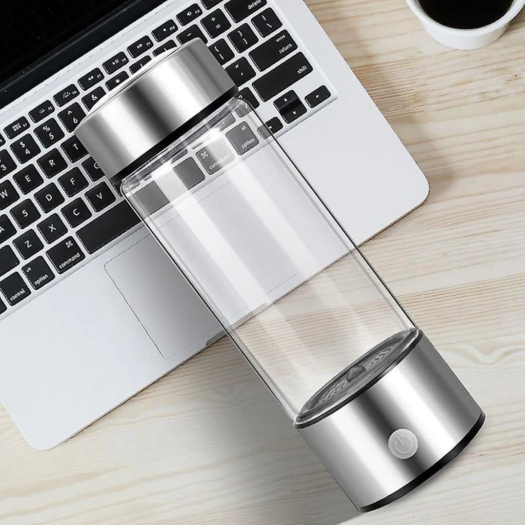 Hydrogen Water Bottle with PEM SPE Technology, Rechargeable Generator with Gift Box J410056