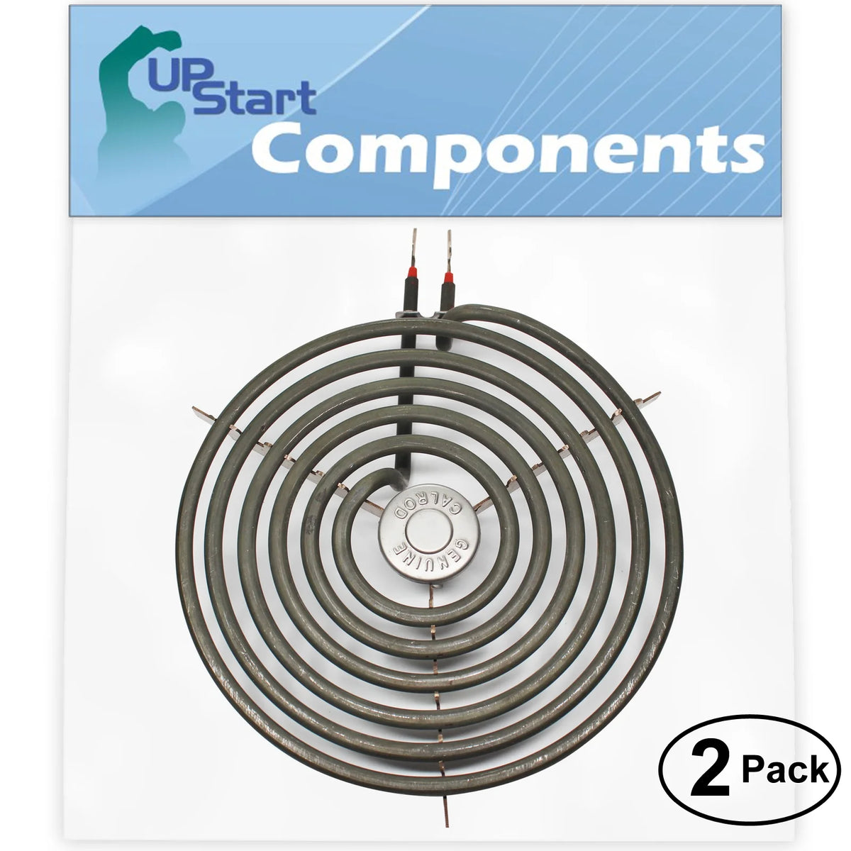 2-Pack 8 inch 6 Turns Surface Burner Element for Range Stove Cooktop Q68994