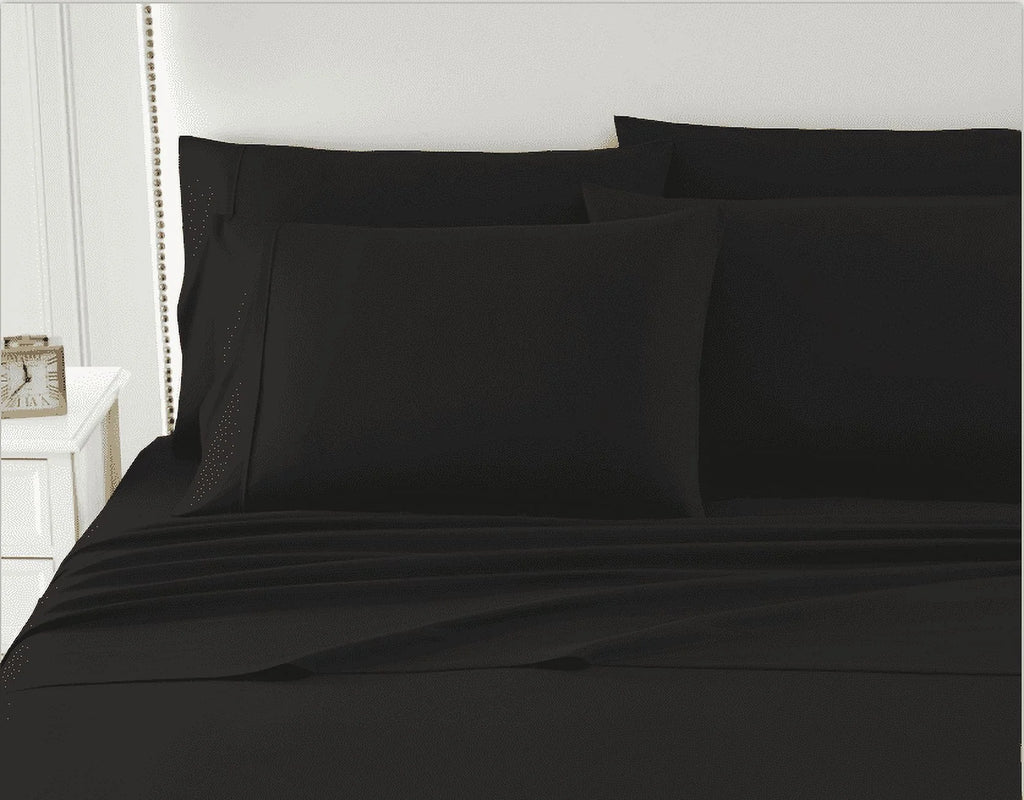 Black Queen 6pc Microfiber Deep Pocket Sheet Set F173414