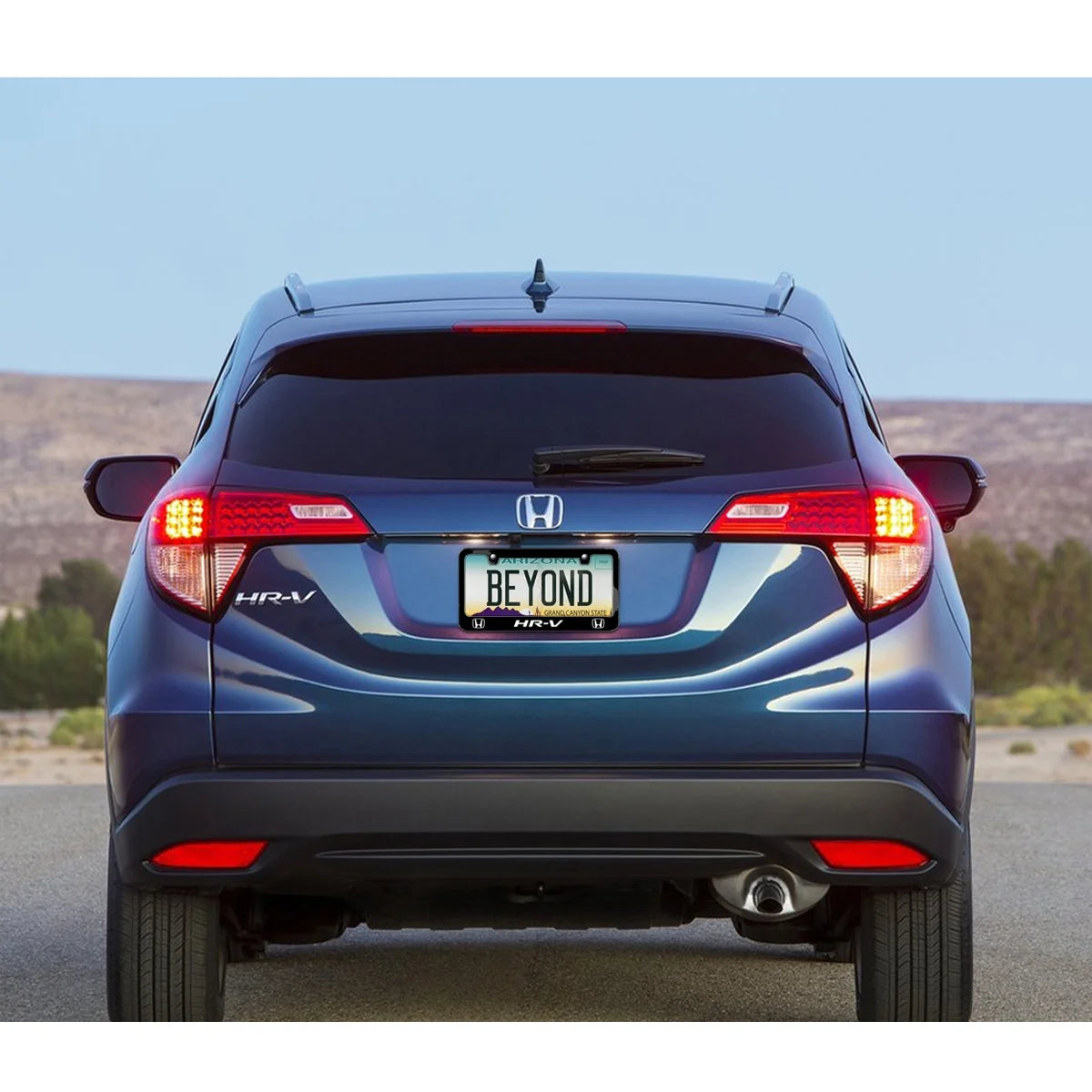 Black Metal License Plate Frame V819