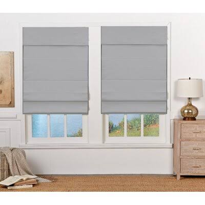 Light Gray Cordless Blackout Roman Shade Y72343
