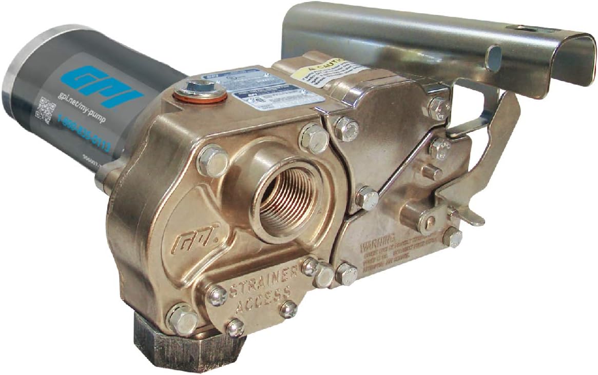 Fuel Transfer Pump with Automatic Shut-Off Nozzle, 15 GPM, 12' Hose W59740