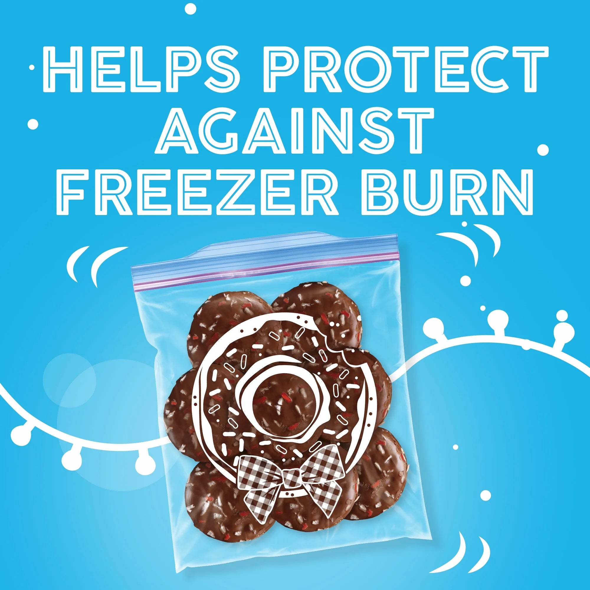 Holiday Freezer Quart Bags, 19 CT D943