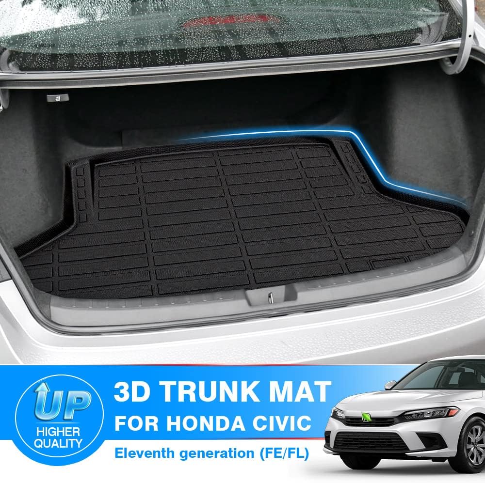 Cargo Liner Trunk Mat for 2022 Honda Civic Sedan All Weather TPE Y92733