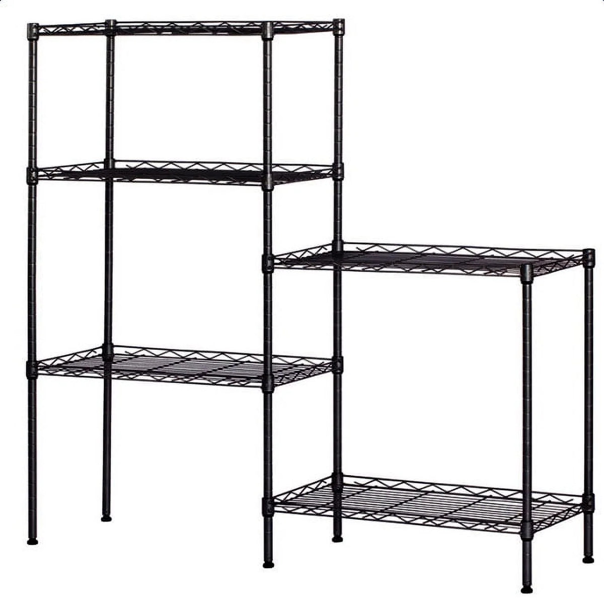 Black Metal Kitchen Organizer Rack Shelf H748