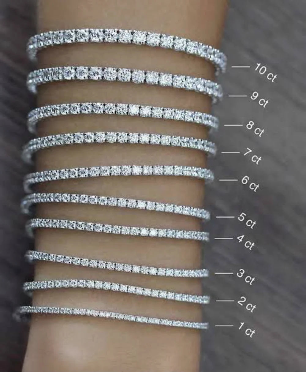 14K White Gold Plated Tennis Bracelet V807226