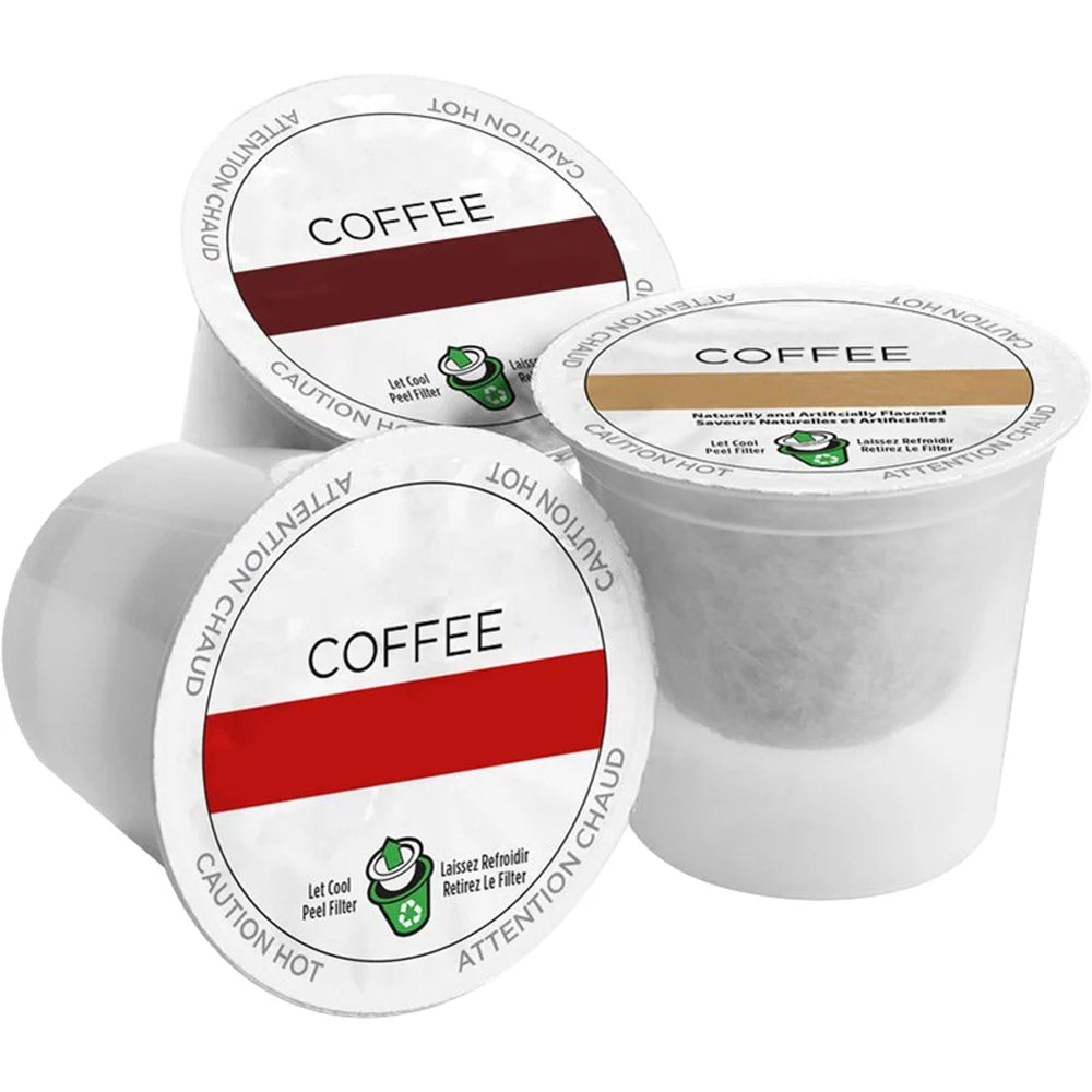 Conical Burr Grind and Brew Single-Serve Coffeemaker Gray Bundle with 3 K-Cups Q852