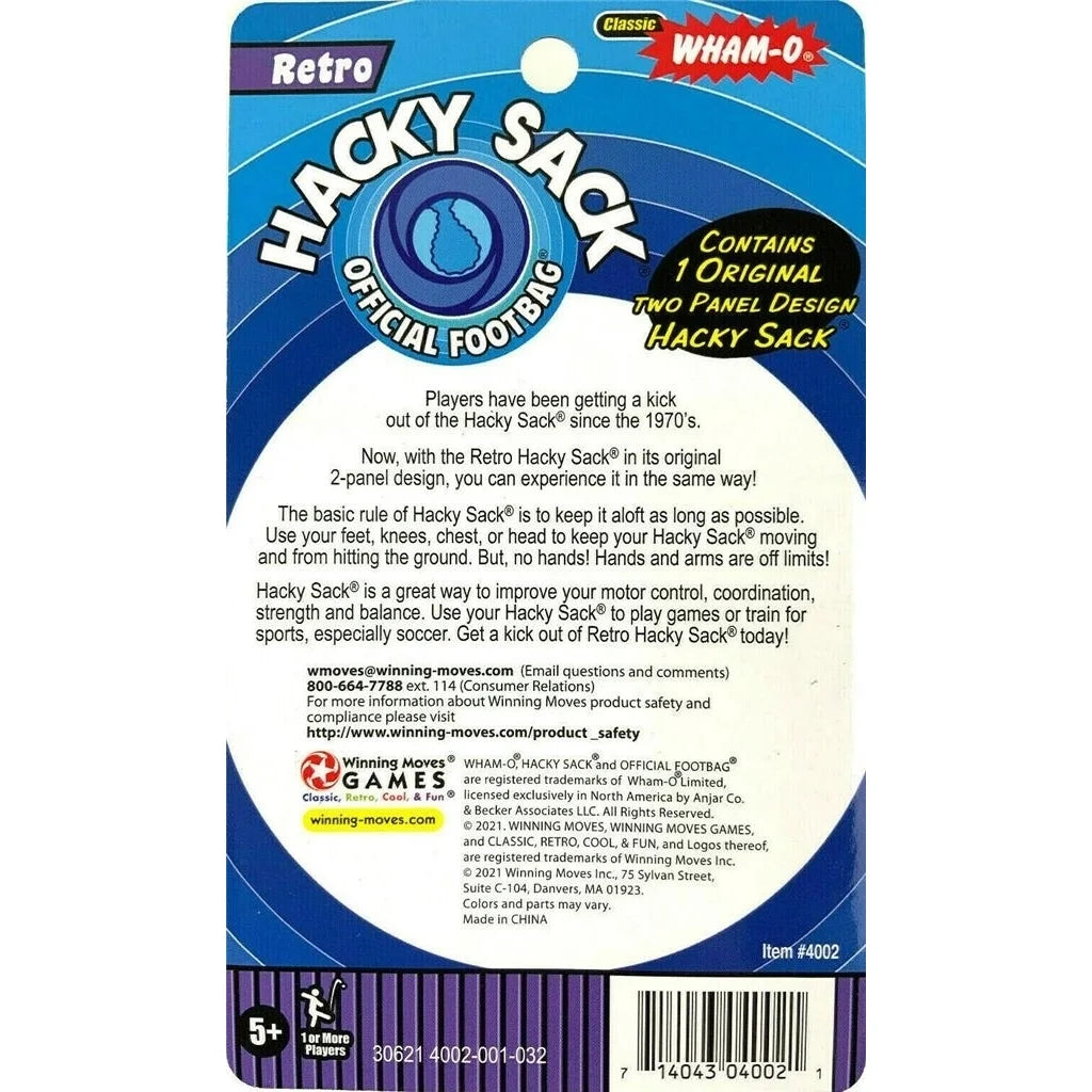 Hacky Sack Footbag 2 Panel Design Toy P1531