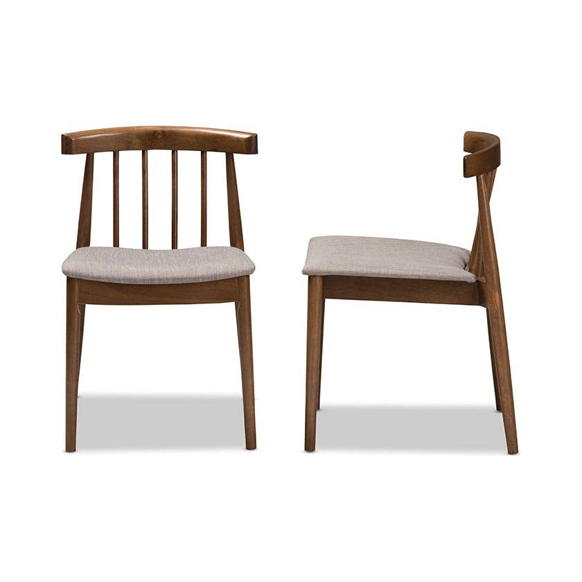 Beige Walnut Dining Chair - Set of 2 T851