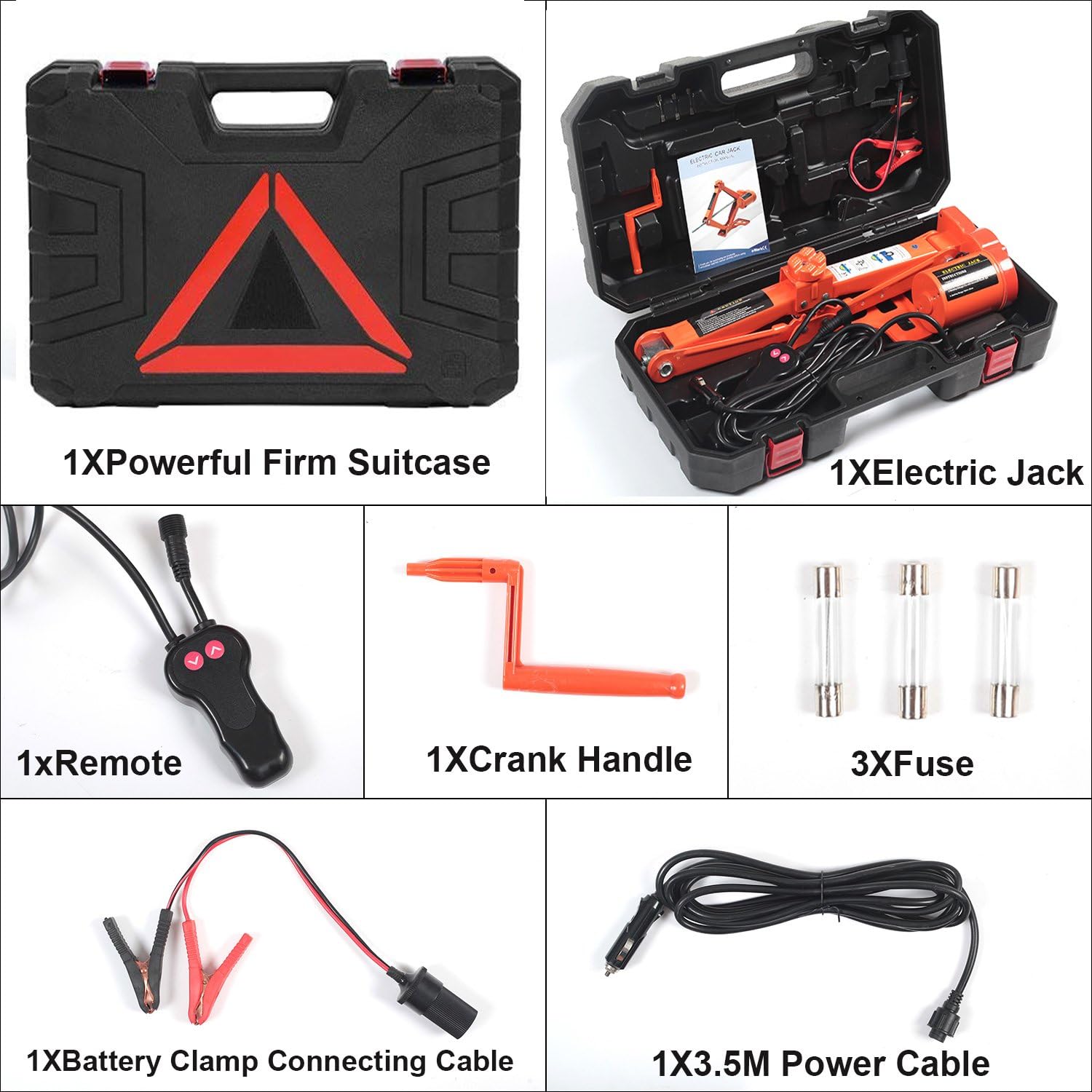 Electric Car Floor Jack 5 Ton 12V Scissor Lift Jack Set with Remote Q570