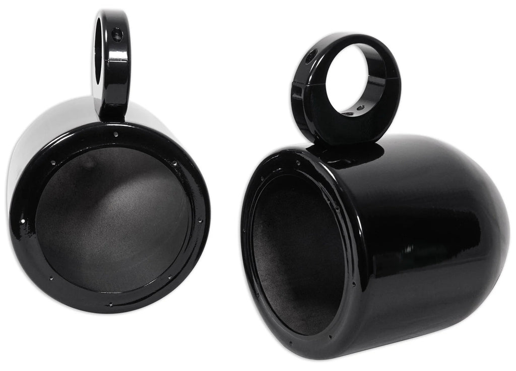 6.5" 360° Swivel Black Aluminum Surface Mount Speaker Pods B501