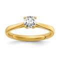 14K Yellow Gold Lab Grown Diamond Ring Size 7 Z4192