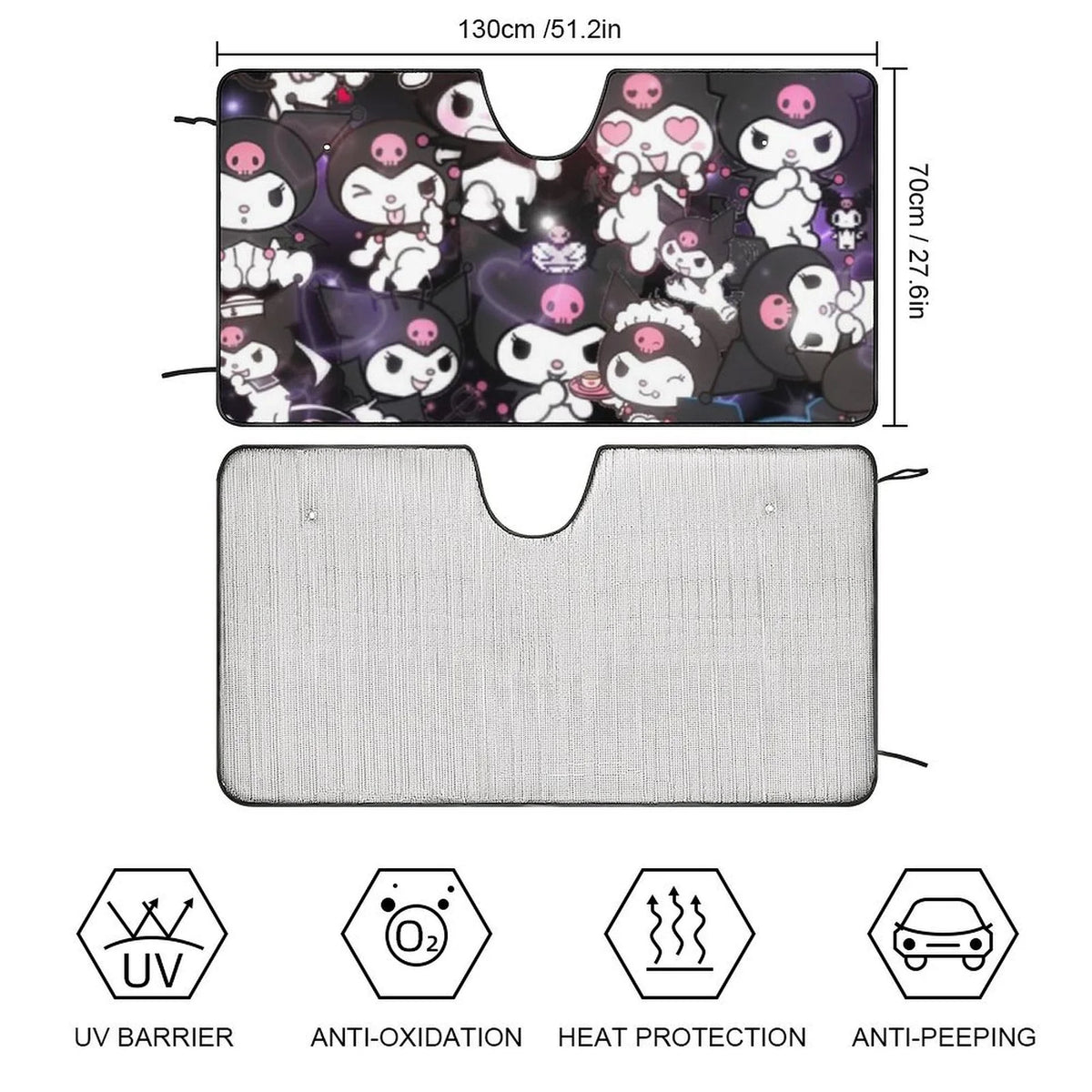 Foldable Reflective Car Windshield Sun Visor Cover H5982