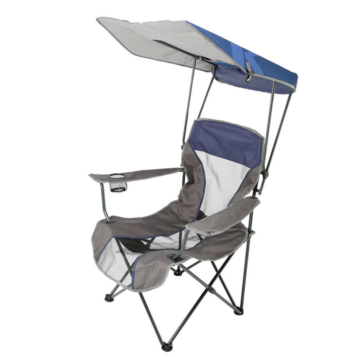 Navy Gray Canopy Folding Chair P67390