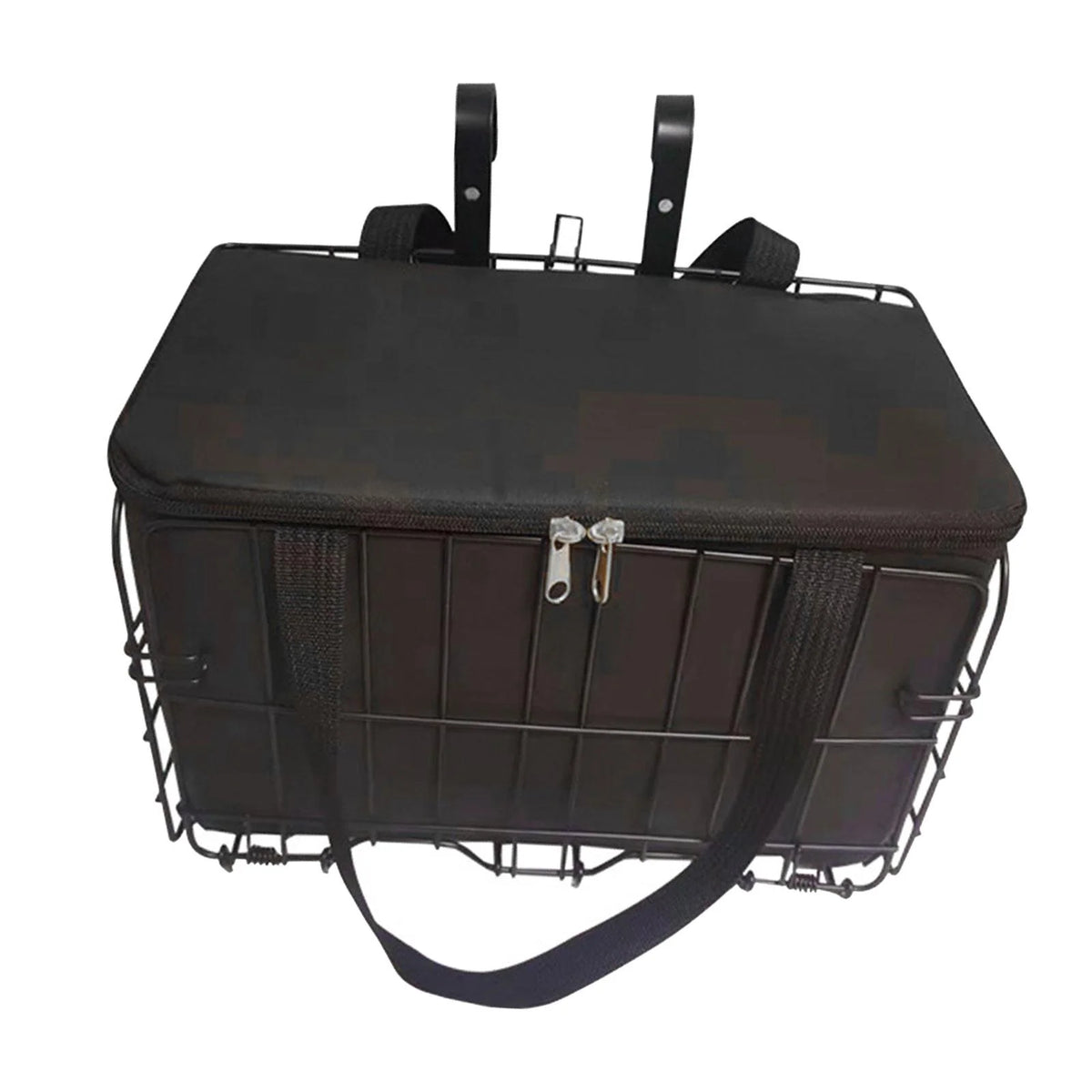 Foldable Bike Shopping Basket Hanging Basket Small Pet Carrier Y643