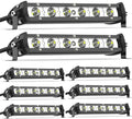 18W Ultra-Slim LED Light Bar Pods Waterproof Fog Light Work Lights 8pcs X684325