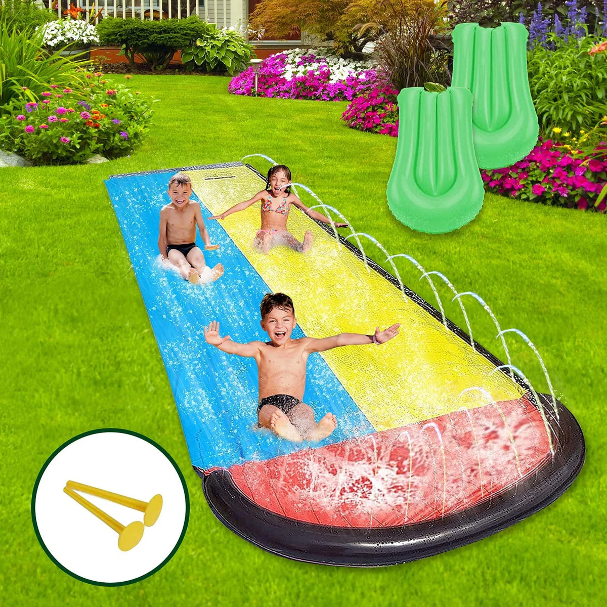 15.5ft Racing Slide Splash Sprinkler G185351