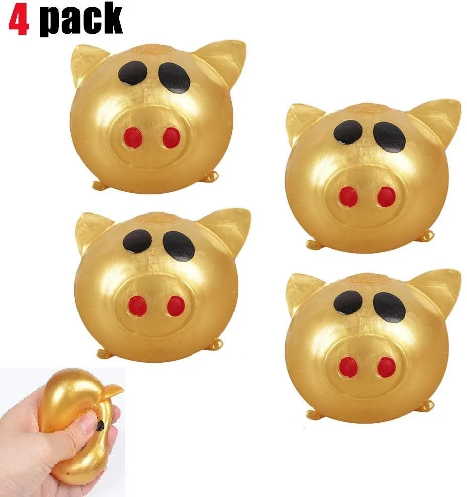 4Pcs Squishy Pig Stress Balls L4941