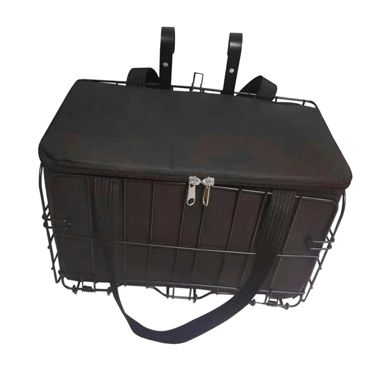 Foldable Bike Shopping Basket Hanging Basket Small Pet Carrier Y643