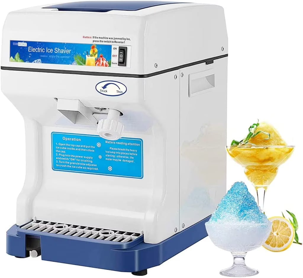 Blue Electric Ice Crusher Snow Cone Machine 265lbs/hr E609298