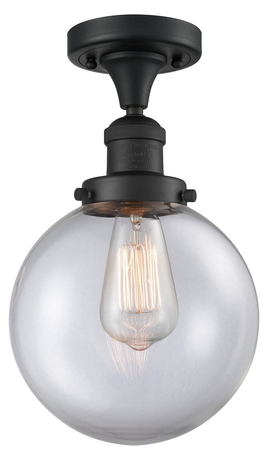 1 Light 8 inch Semi-Flush Mount M491