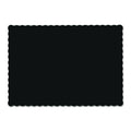 Black Scalloped Edge Placemats, 1000 Count W416167
