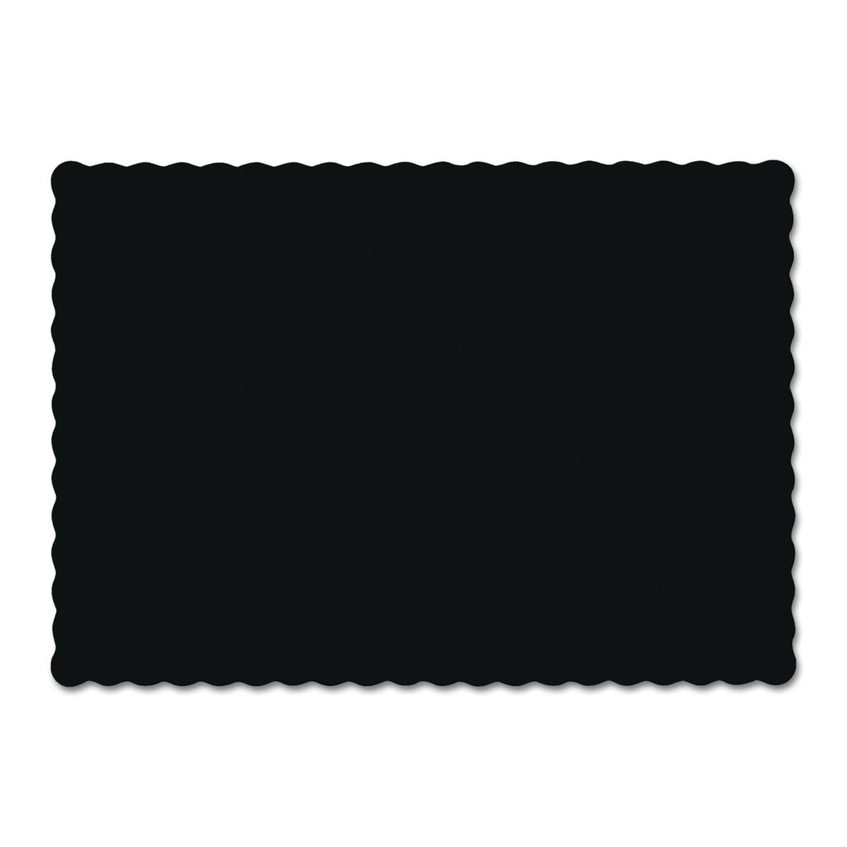 Black Scalloped Edge Placemats, 1000 Count W416167
