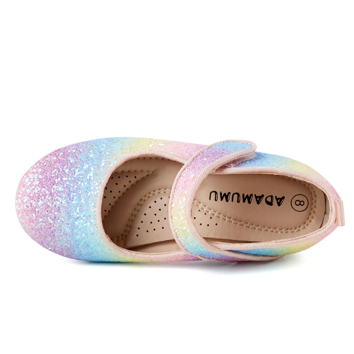 Colorful Glitter Mary Jane Ballet Flats V207