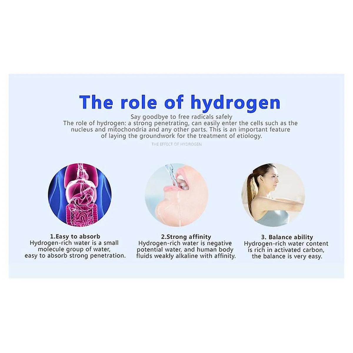 Hydrogen Water Bottle with PEM SPE Technology, Rechargeable Generator with Gift Box J410056