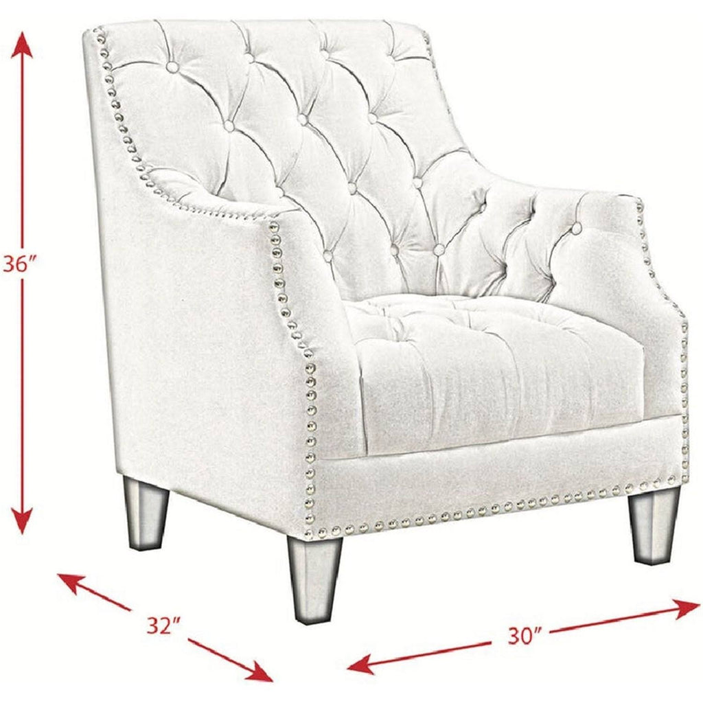 Tufted Accent Chair with Nail Trim G16392