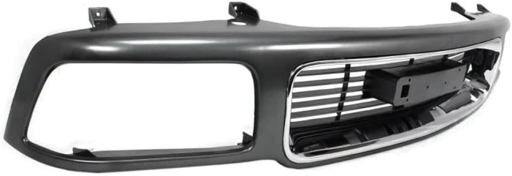 Painted Silver Shell Grille Assembly with Gray Insert for GMC Sonoma 1994-1997 J421