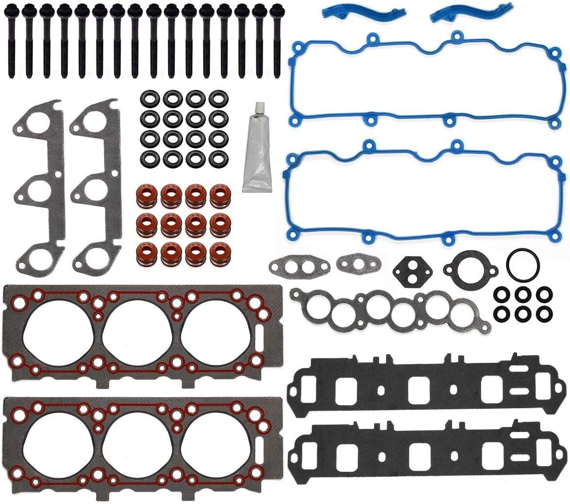 Cylinder Head Gasket with Bolts Kit Compatible with Ranger 1999-2001 3.0L Pack of 2 G31369