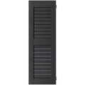 Black Louvered Shutters Pair M5065