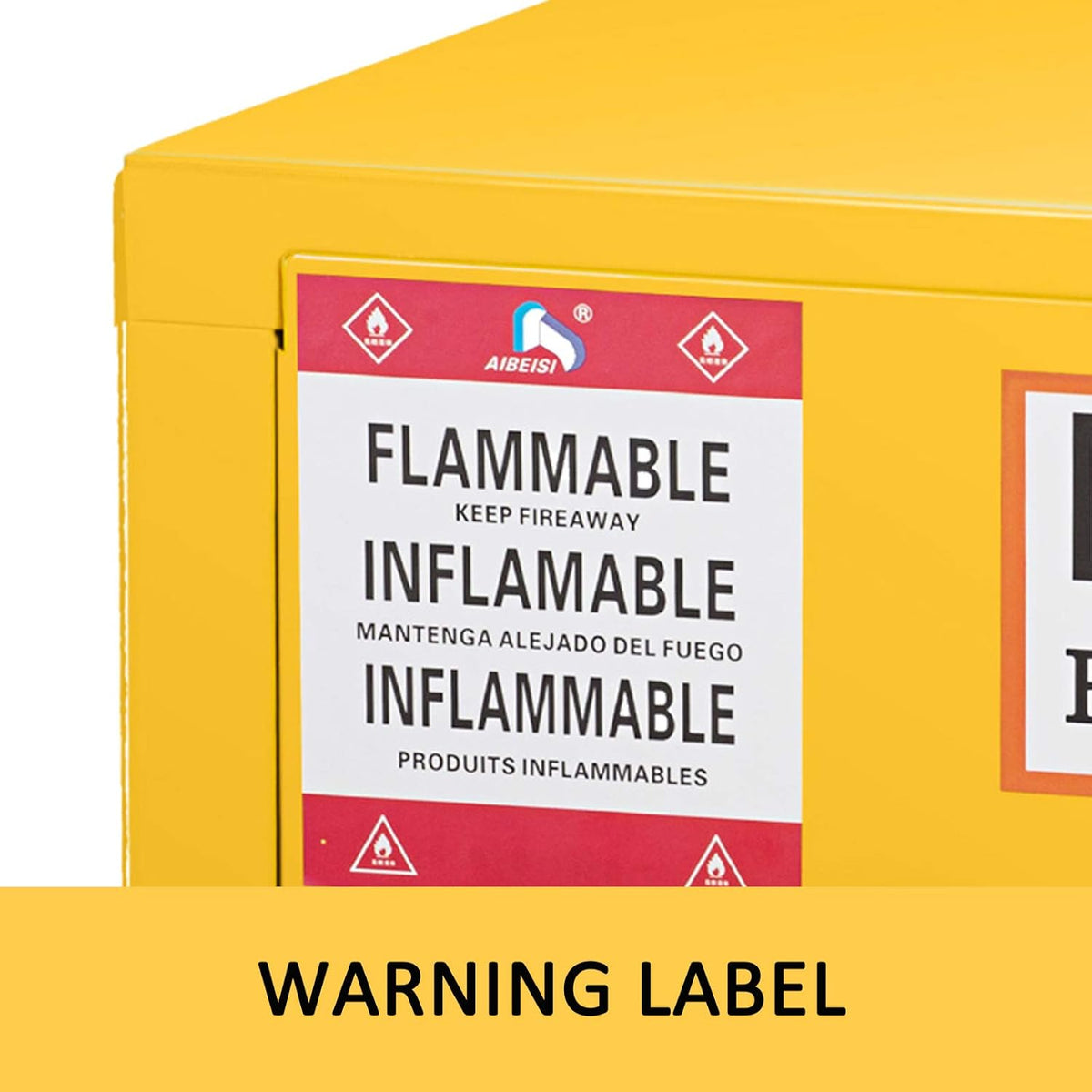 Galvanized Steel Flammable Storage Cabinet with Adjustable Shelf N77710