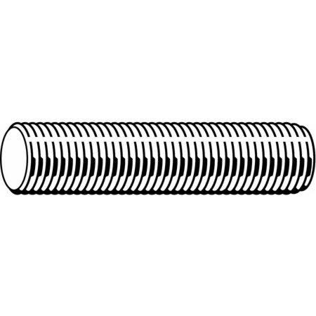 1-1/8 inch-8 x 8-1/2 inch Plain Carbon Steel Fully Threaded Studs, 15 Pk. B409126