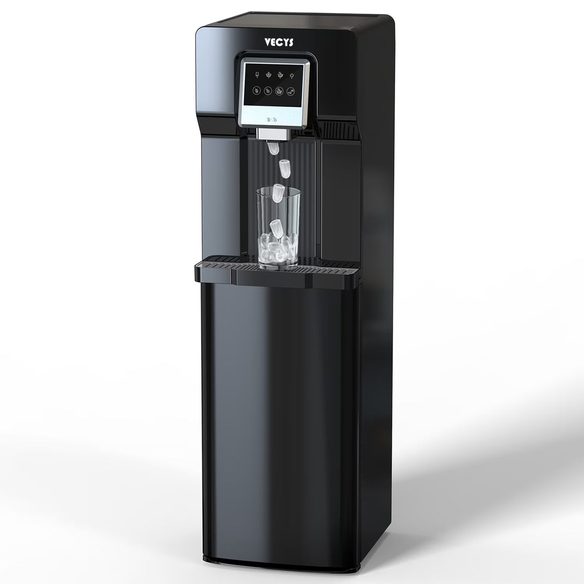2 in 1 Ice Maker Water Dispenser, 18LBS Daily, Bottom Loading Cooler L1124
