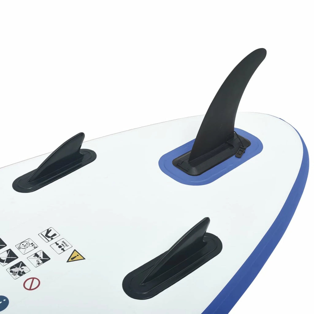 Inflatable Paddle Board Surfboard Blue and White Q43667