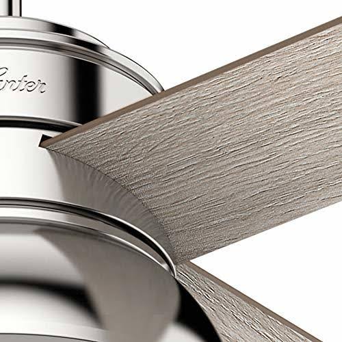 Polished Nickel Ceiling Fan with Light R217