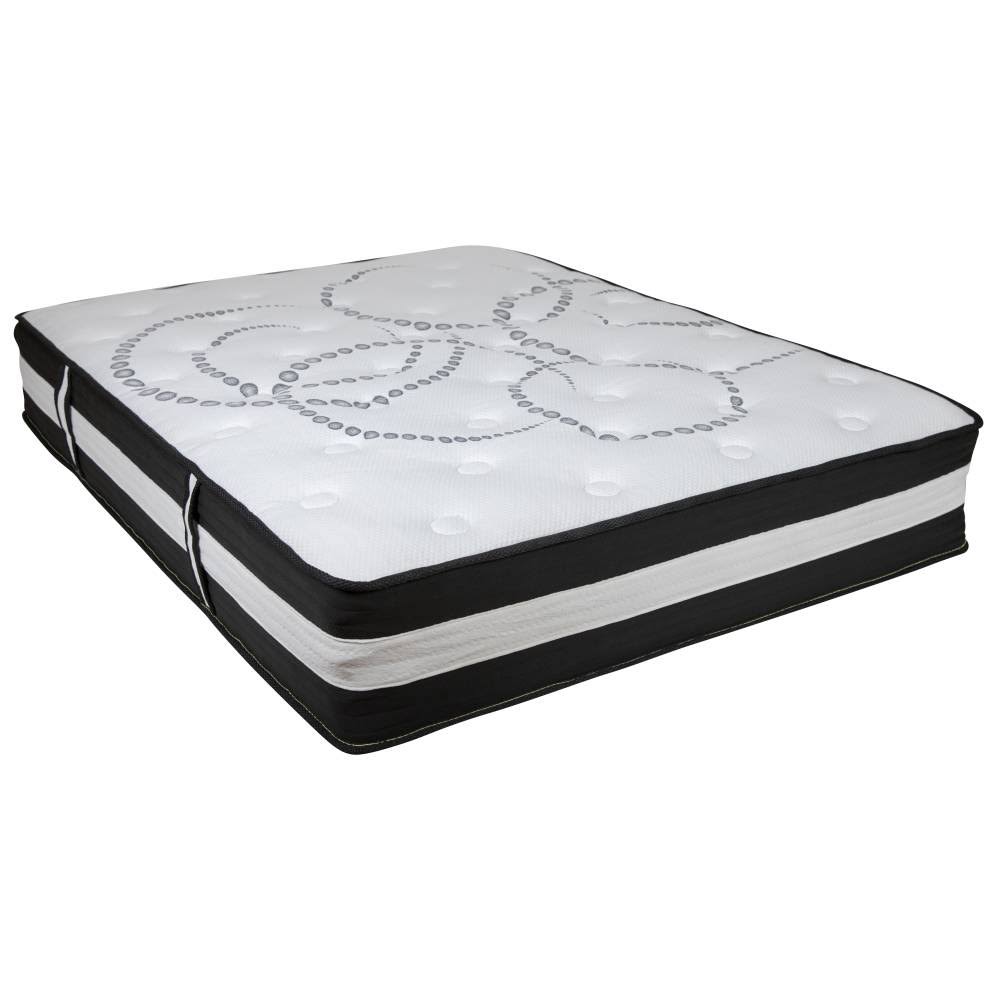 Twin 12 inch Foam Pocket Spring Mattress with 3 inch Gel Memory Foam Topper C952