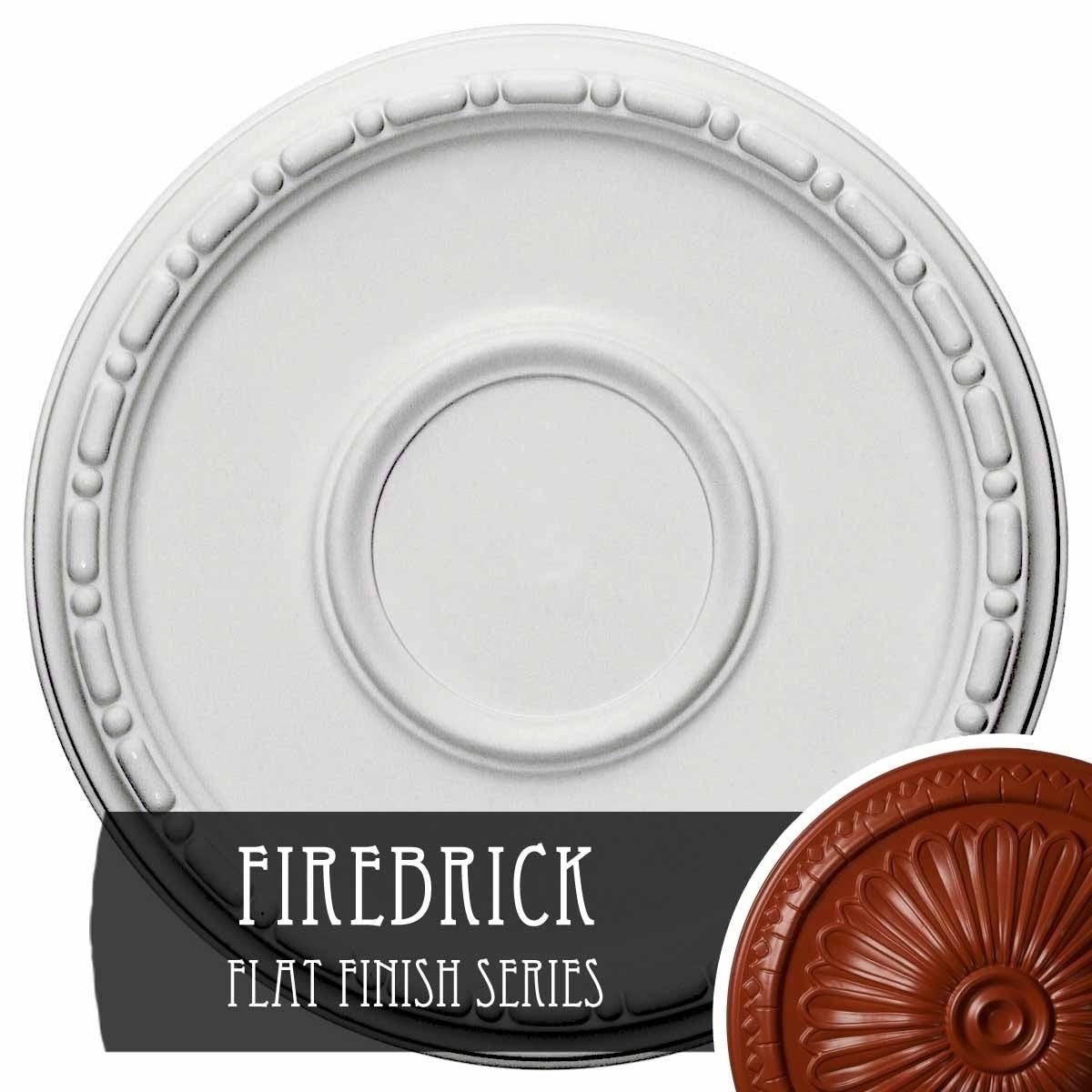 16 1/2x22OD x 1 1/2x22P Ceiling Medallion Hand-Painted Firebrick T207750