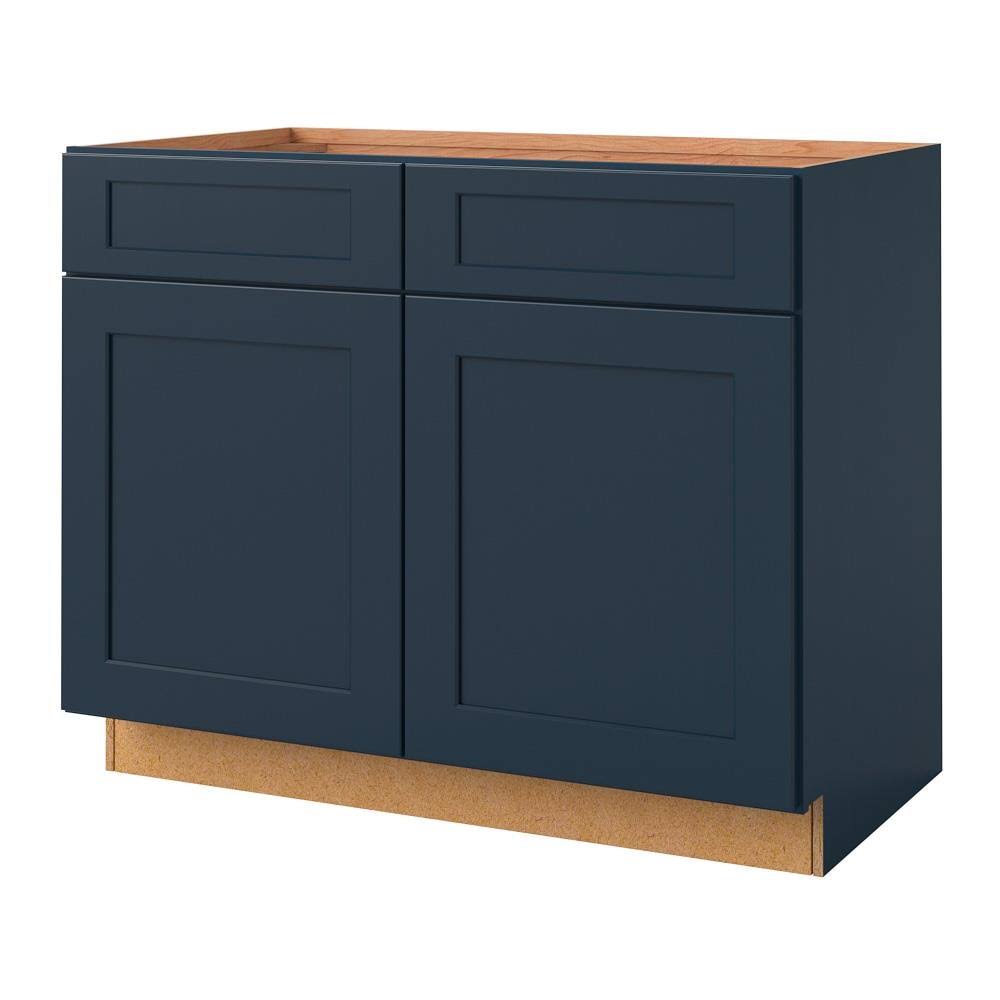 Navy Square Door Sink Base Cabinet U29562